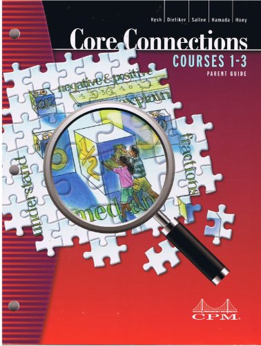 Beispielbild fr Core Connections Courses 1-3 (Parent Guide with Extra Practice) zum Verkauf von HPB-Red