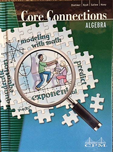 Stock image for Core Connections Algebra, Version 5.0 for sale by Your Online Bookstore