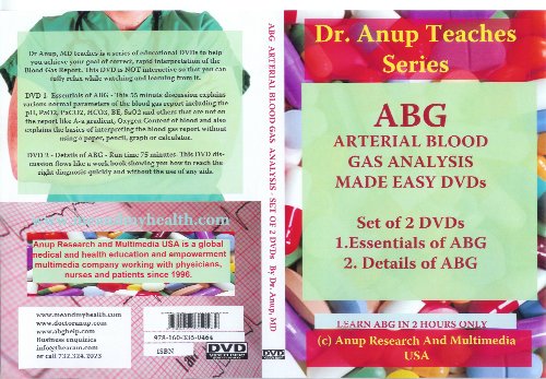 Stock image for ABG -- Arterial Blood Gas Analysis Made Easy - 2 DVD Set (NTSC Format) for sale by PBShop.store US