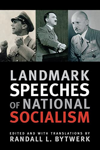 Beispielbild fr Landmark Speeches of National Socialism (Landmark Speeches: A Book Series) zum Verkauf von HPB-Diamond