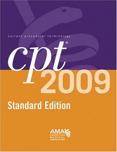 Stock image for CURRENT PROCEDURAL TERMINOLOGY (CPT) 2009 STANDARD EDITION for sale by Neil Shillington: Bookdealer/Booksearch