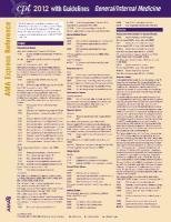 9781603595544: CPT 2012 Express Reference Coding Card General/Internal Medicine (CPT Express Reference Coding Cards: General/Internal Medicine)