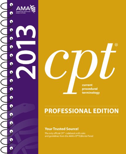 Imagen de archivo de CPT 2013 Professional Edition (Current Procedural Terminology, Professional Ed. (Spiral)) a la venta por Gulf Coast Books