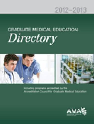 Stock image for Graduate Medical Education Directory for sale by Better World Books: West