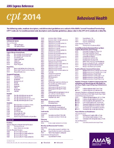 CPT 2014 Express Reference Coding Card EM (9781603598521) by American Medical Association