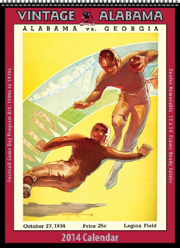 Imagen de archivo de Alabama Crimson Tide 2014 Vintage Football Calendar a la venta por Revaluation Books