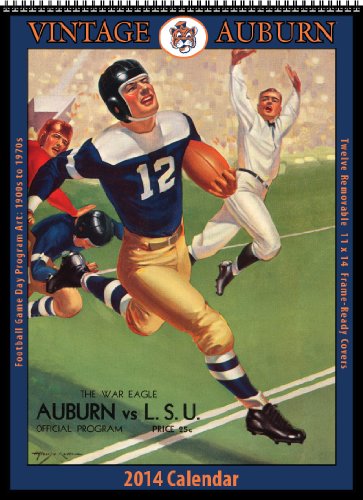 Imagen de archivo de Auburn Tigers 2014 Vintage Football Calendar a la venta por Revaluation Books