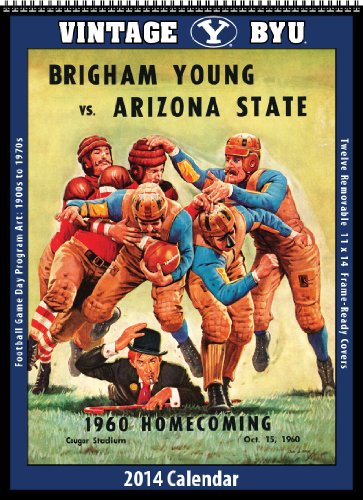 Imagen de archivo de BYU Cougars 2014 Vintage Football Calendar a la venta por Revaluation Books