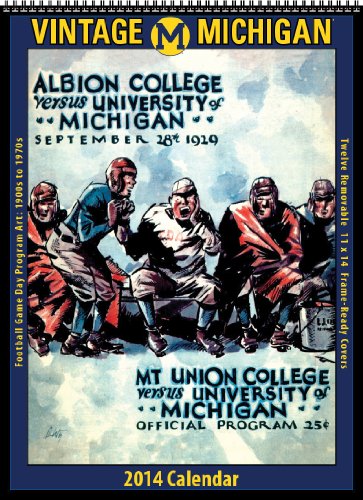 Beispielbild fr Michigan Wolverines 2014 Vintage Football Calendar zum Verkauf von Revaluation Books