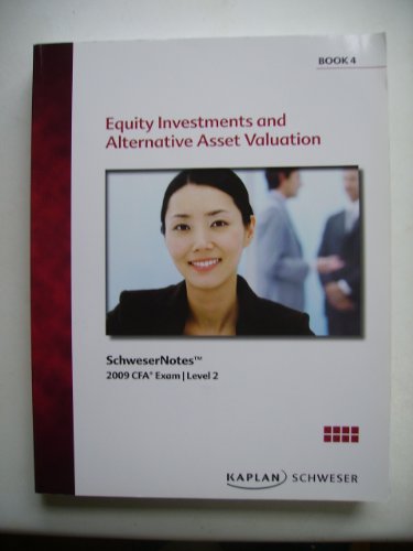 Beispielbild fr Equity investments and alternative asset investment (2009 Chartered financial analyst exam study guide Level 2) zum Verkauf von WorldofBooks