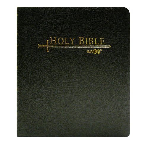 Stock image for Holy Bible: King James Version Easy Reading, Black, Bonded Leather, Sword Bible, Personal Size, Special Margin, Study for sale by Regent College Bookstore