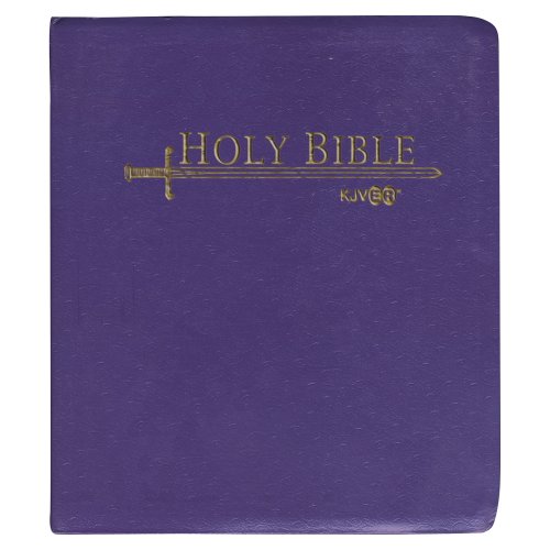 9781603740098: Holy Bible: King James Version, Easy Reading Study, Classic Purple, Bonded Leather, Sword Bible, Personal Size, Indexed, Special Margin Edition