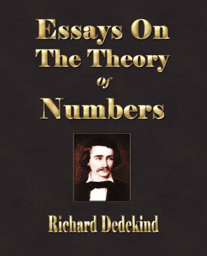 Stock image for Essays on the Theory of Numbers for sale by GF Books, Inc.