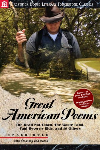 Beispielbild fr Great American Poems: The Road Not Taken, The Waste Land, Paul Revere's Ride, and 99 Others zum Verkauf von BooksRun