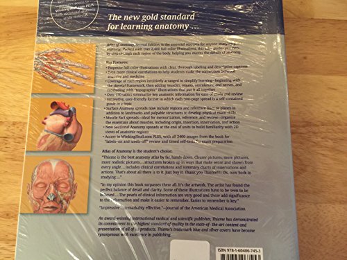 Beispielbild fr Atlas of Anatomy zum Verkauf von Better World Books