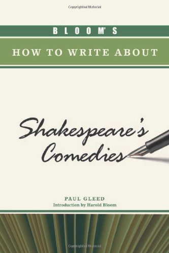 9781604137057: Bloom's How to Write About Shakespeare's Comedies