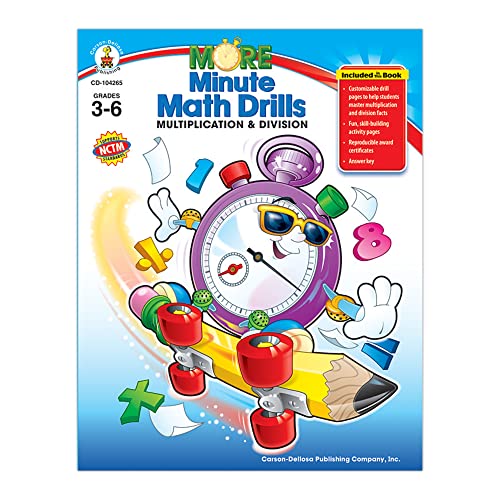 Beispielbild fr More Minute Math Drills: Multiplication and Division, Grades 3-6 zum Verkauf von SecondSale