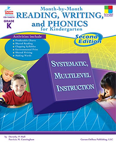 9781604180725: Month-By-Month Reading, Writing, and Phonics for Kindergarten