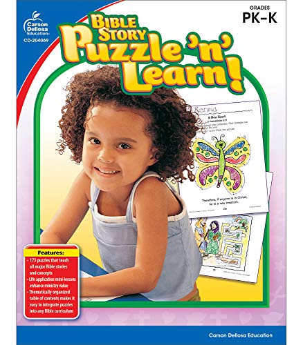 9781604181111: Bible Story Puzzle 'n' Learn!: Grades Pk-k