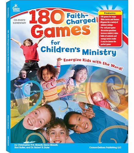 Imagen de archivo de Carson Dellosa 180 Faith-Charged Games for Childrens Ministry, Grades K - 5 Resource Book a la venta por Goodbookscafe