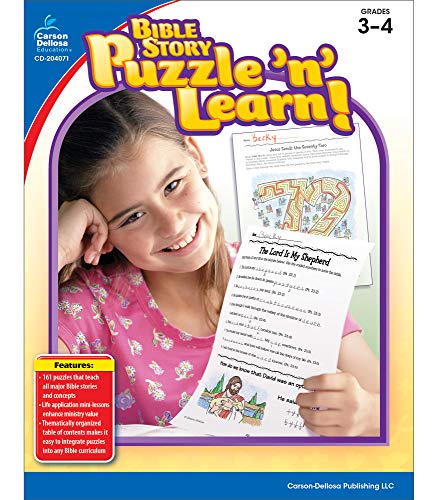 Imagen de archivo de Bible Story Puzzle 'n' Learn!, Grades 3 - 4 a la venta por ThriftBooks-Dallas