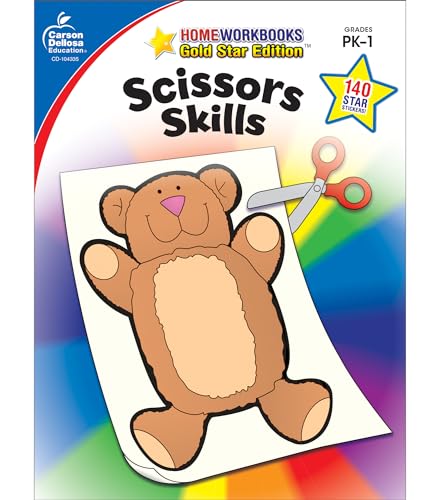 9781604187663: Scissors Skills, Grades Pk - 1: Gold Star Edition: Gold Star Edition Volume 17 (Home Workbooks Gold Star Edition)