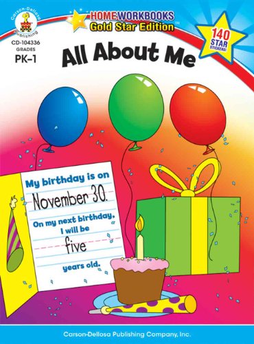 9781604187670: All about Me, Grades Pk - 1: Gold Star Edition: Gold Star Edition Volume 1 (Home Workbooks Gold Star Edition)