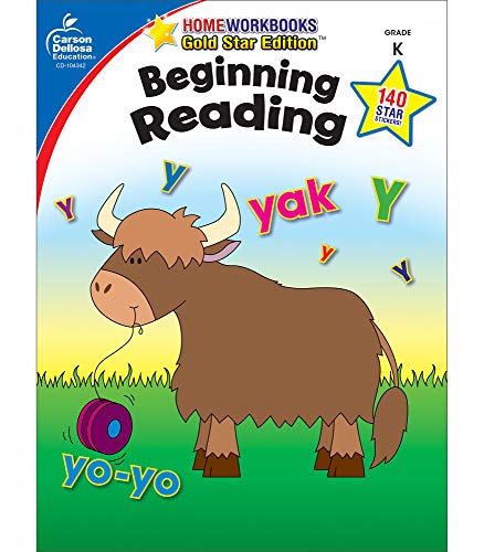 Imagen de archivo de Carson Dellosa | Beginning Reading Workbook | Kindergarten, 64pgs (Home Workbooks) a la venta por SecondSale