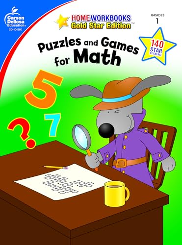 9781604187915: Puzzles and Games for Math, Grade 1: Gold Star Edition: Gold Star Edition Volume 14 (Home Workbooks)