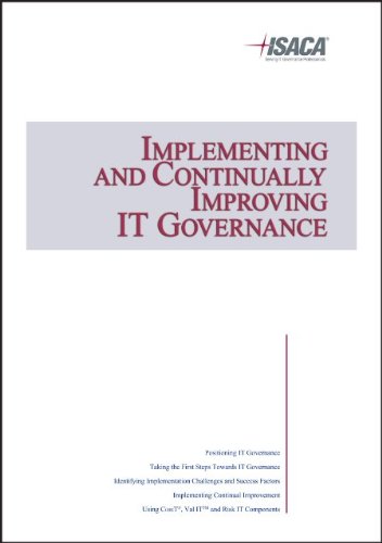 Stock image for Implementing and Continually Improving IT Governance for sale by medimops