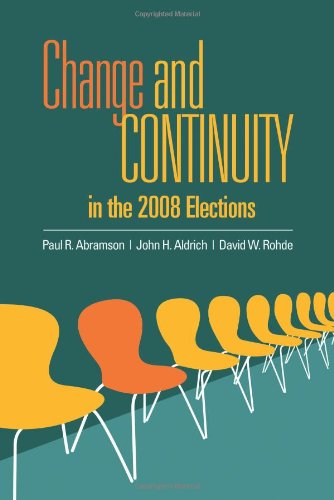 Beispielbild fr Change and Continuity in the 2008 Elections (Change & Continuity in the Elections) zum Verkauf von Wonder Book