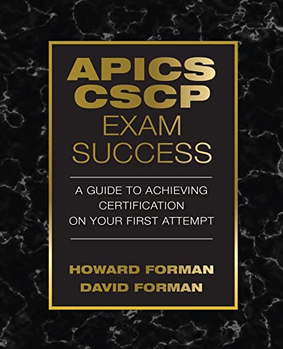 9781604271294: APICS CSCP Exam Success: A Guide to Achieving Certification on Your First Attempt