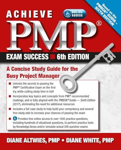 Stock image for Achieve PMP Exam Success, 6th Edition: A Concise Study Guide for the Busy Project Manager for sale by HPB-Red