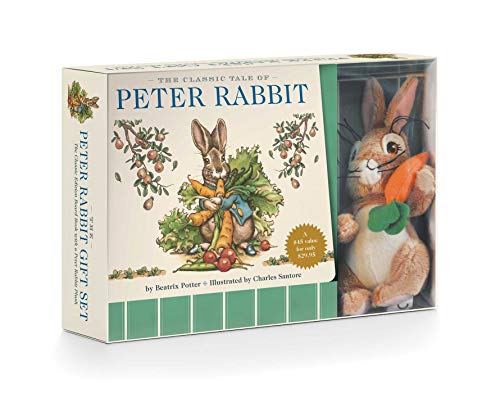 Stock image for The Peter Rabbit Plush Gift Set: The Classic Edition Board Book + Plush Stuffed Animal Toy Rabbit Gift Set (Fun Gift Set, Holiday Traditions, Beatrix . Books, New York Times Bestseller Illustrator) for sale by Goodwill of Colorado
