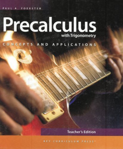 Stock image for Precalculus with Trigonometry: Concepts and Applications, Teacher's Edition for sale by GF Books, Inc.