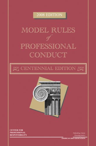 Beispielbild fr Model Rules of Professional Conduct, 2008 zum Verkauf von Better World Books