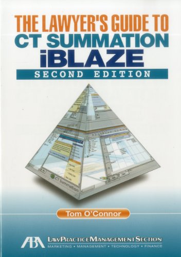 Stock image for The Lawyer's Guide to Summation iBlaze for sale by HPB-Red