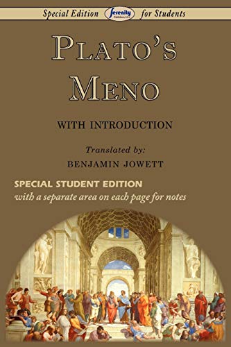 Beispielbild fr Plato's Meno (Special Edition for Students) zum Verkauf von SecondSale