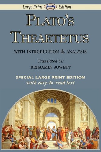 Beispielbild fr Theaetetus (Large Print Edition) zum Verkauf von WorldofBooks