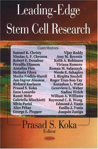 Beispielbild fr Leading-Edge Stem Cell Research zum Verkauf von PBShop.store US