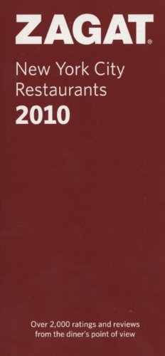 Imagen de archivo de New York City Restaurants 2010 (ZAGAT Restaurant Guides) a la venta por SecondSale