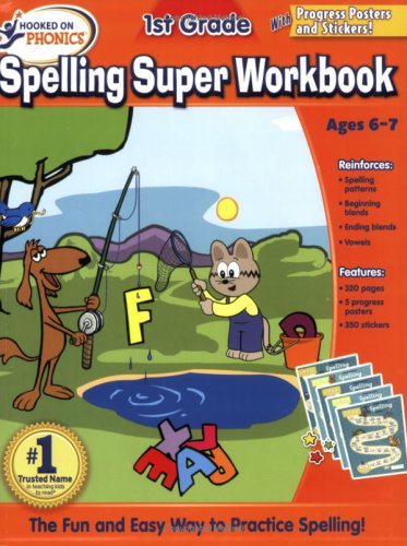 9781604991260: Hooked on Phonics 1st Grade Spelling Super Workbook by Hooked on Phonics (2008-09-01)