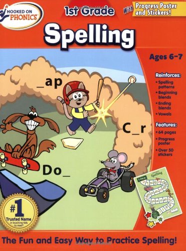 9781604991338: Hooked on Phoncs 1st Grade Spelling Workbook