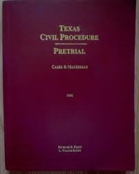 Imagen de archivo de Texas Civil Procedure Pretrial Cases and Materials a la venta por HPB-Red