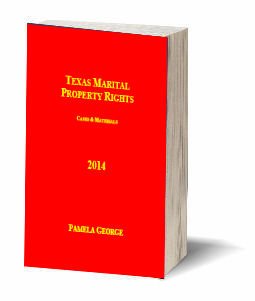 Beispielbild fr Texas Marital Property Rights 2014 - George zum Verkauf von HPB-Red