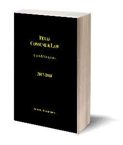 Beispielbild fr Texas Consumer Law - 2017/18 zum Verkauf von HPB-Red