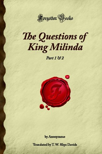 The Questions of King Milinda. Part 1 & 2