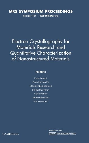 Stock image for Electron Crystallography for Materials Research and Quantitive Characterization of Nanostructured Materials: Volume 1184 (MRS Proceedings) for sale by Zubal-Books, Since 1961