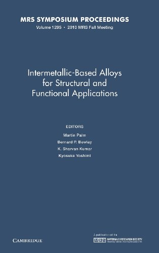 Beispielbild fr INTERMETALLIC-BASED ALLOYS FOR STRUCTURAL AND FUNCTIONAL APPLICATIONS zum Verkauf von Romtrade Corp.