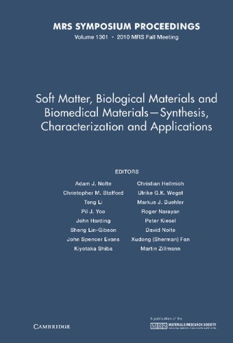 9781605112787: Soft Matter, Biological Materials and Biomedical Materials ― Synthesis, Characterization and Applications: Volume 1301: Synthesis, Characterization ... Boston, Massachusetts, USA (MRS Proceedings)